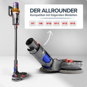 Electric mop attachment suitable for Dyson (2 mop pads incl.)